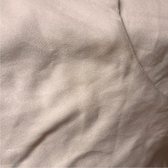 NWT L'AGENCE Blush Beige Silk Chiffon Sleeveless V-Neck Draped Wrap Front Top XS - Picture 11 of 11